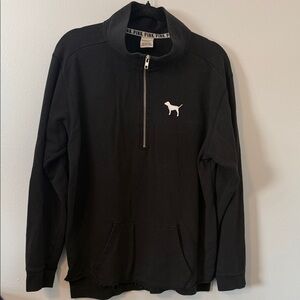 Victoria's Secret Black Zip-Up Sweater